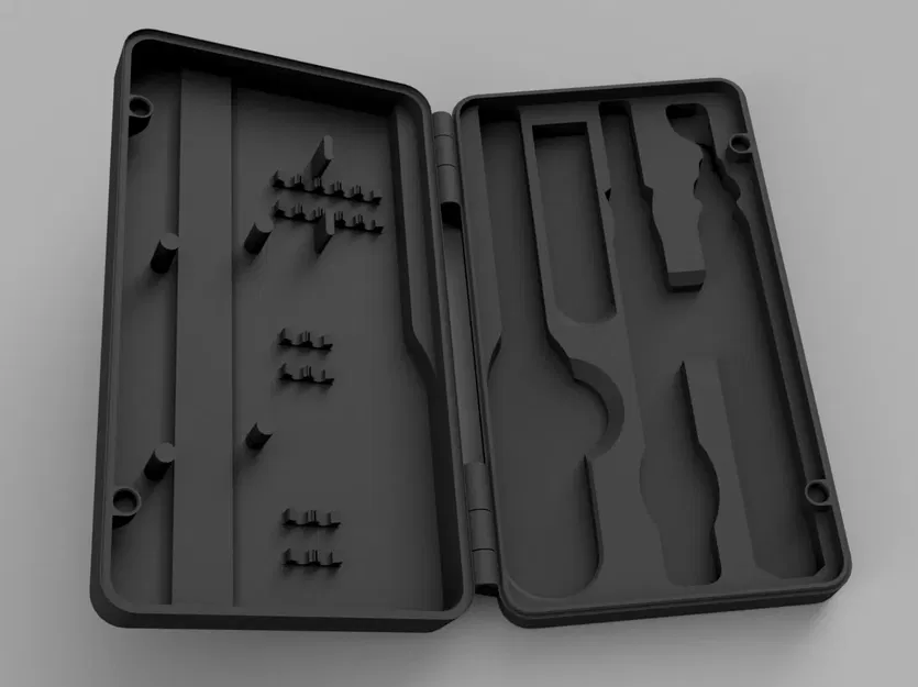 Hộp đựng dao cắt và dụng cụ làm sạch với khóa từ tính - Image 3