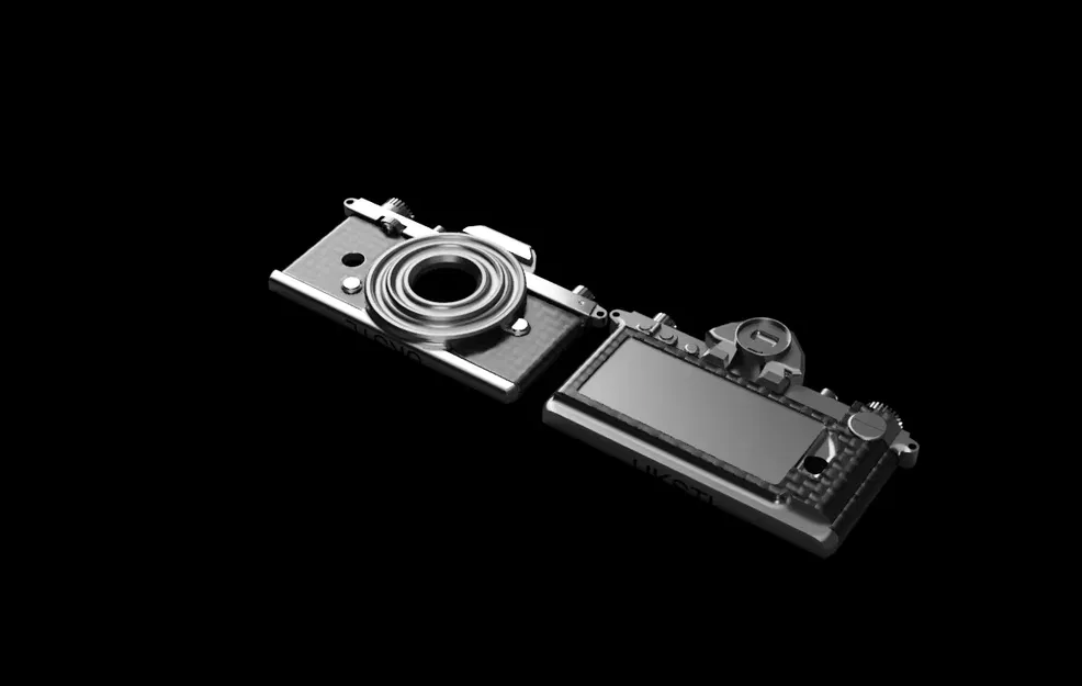 Chìa khóa camera retro hỗ trợ Airtag cho Nikon - Image 1