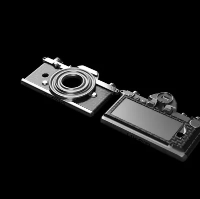 Chìa khóa camera retro hỗ trợ Airtag cho Nikon