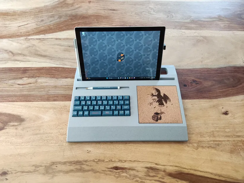 Vỏ bàn phím QAZooie tích hợp giá đỡ máy tính bảng và bàn di ... - Image 1