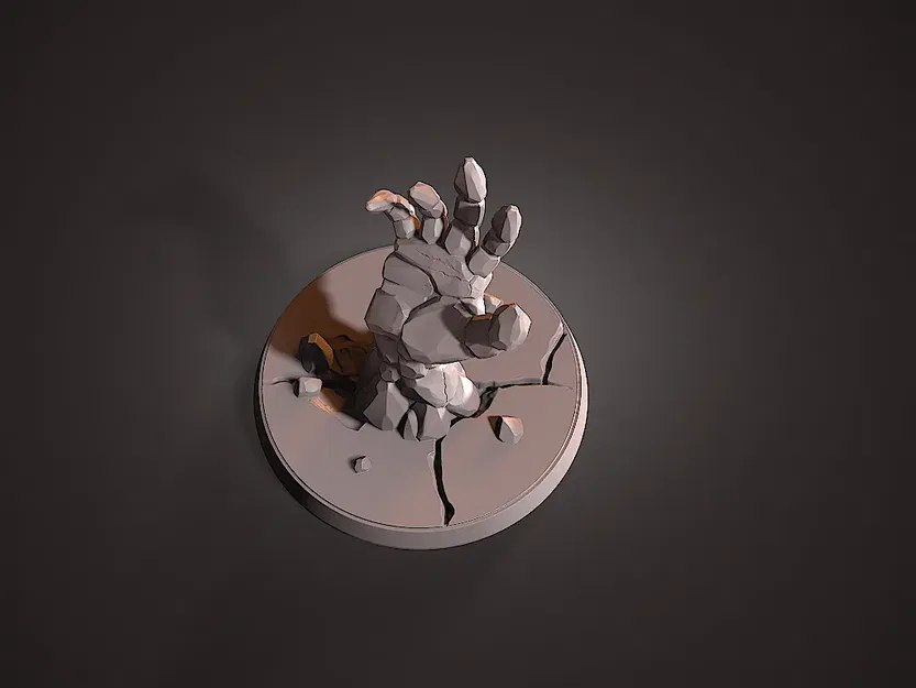 Bàn tay đá chi tiết cho mô hình bàn chơi - Image 3