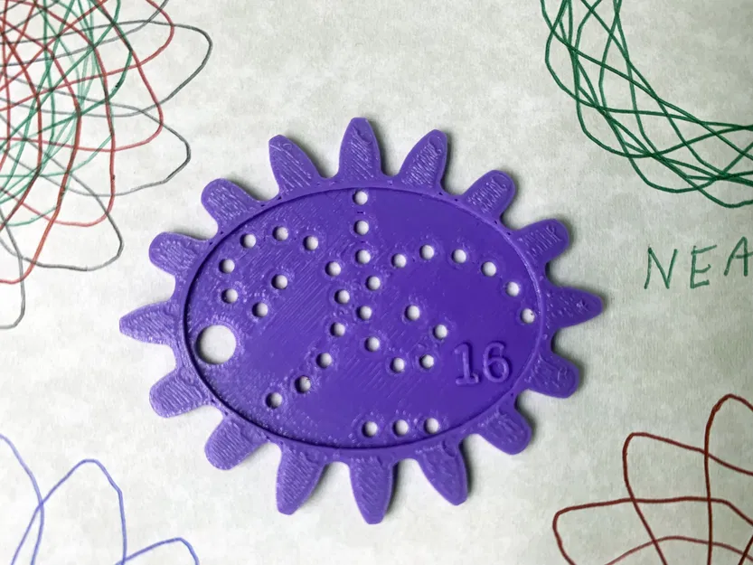 Bánh răng oval 16T cho khung Spirograph của 3Domas - Image 1