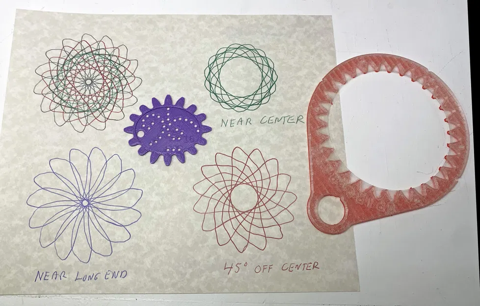 Bánh răng oval 16T cho khung Spirograph của 3Domas - Image 2