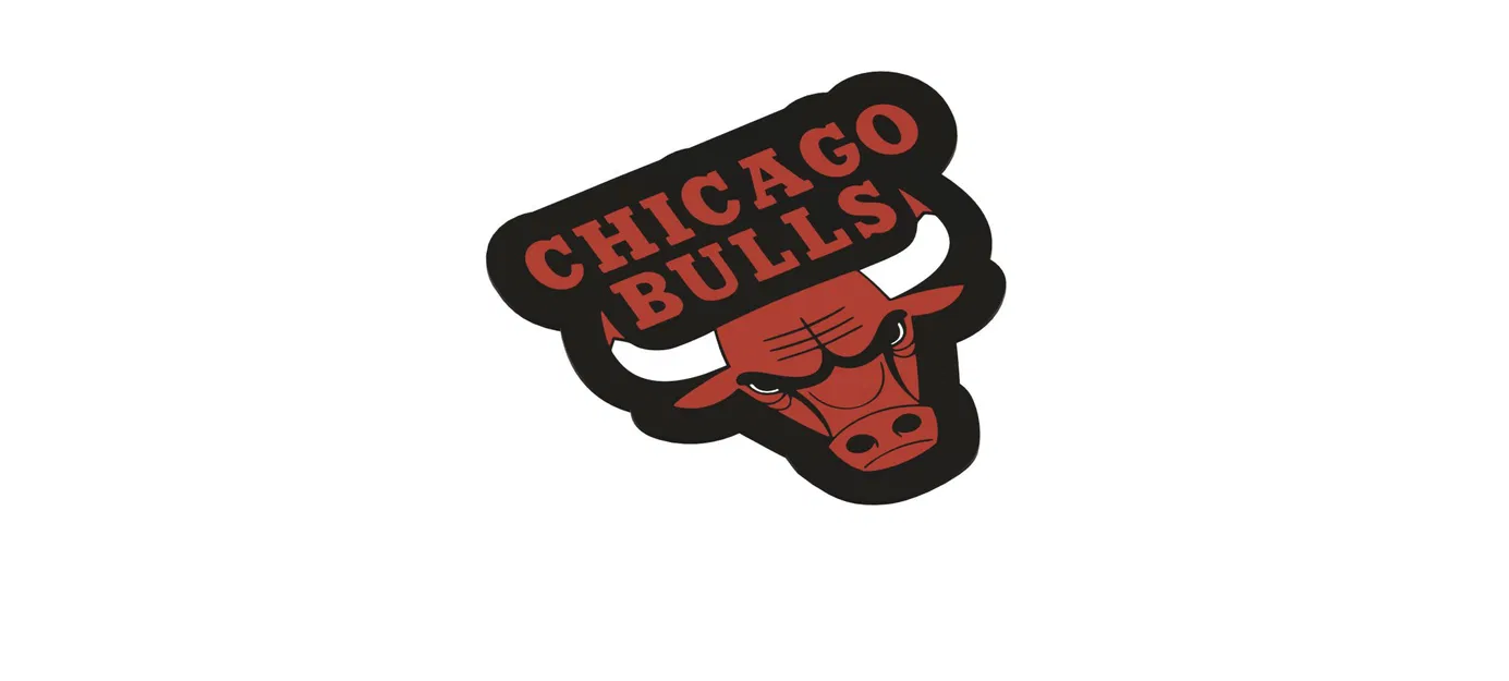 Hộp đèn logo Chicago Bulls thiết kế bằng Fusion 360 - Image 1