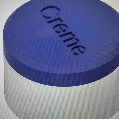 Chậu kem nhỏ đường kính 50 mm, cao 35 mm