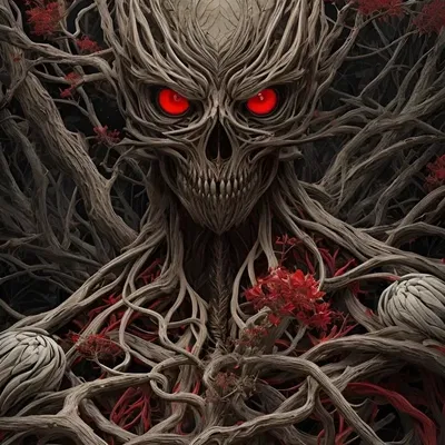 Rễ cây ma quái trong không gian nghệ thuật 3D