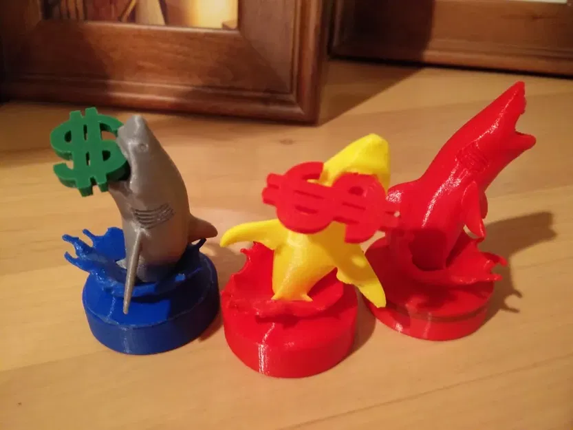 Nắp bảo vệ bài poker hình cá mập trắng nhảy lên - Image 2