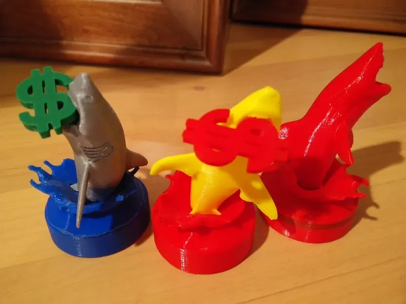 Nắp bảo vệ bài poker hình cá mập trắng nhảy lên - Image 8