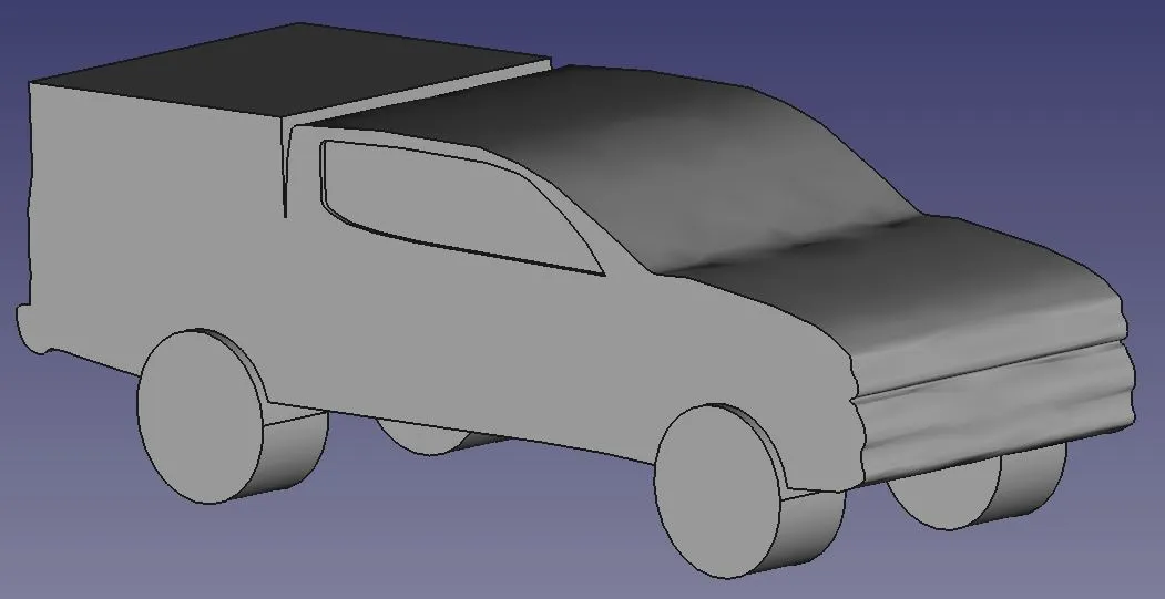 Mô hình xe Ford Ranger SA 2018 XLS Double Cab với mui phủ - Image 1