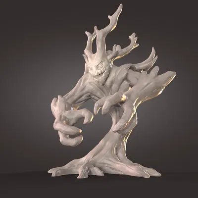 Sinh vật gỗ Dendroid B cho trò chơi bàn 3D