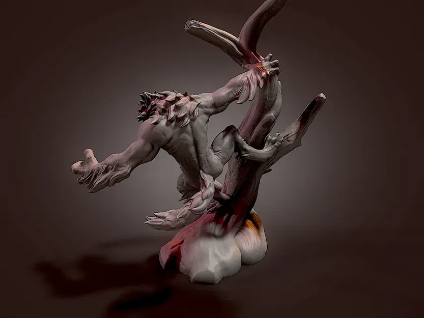 Nhân vật người sói với lông và không có lông - Image 4