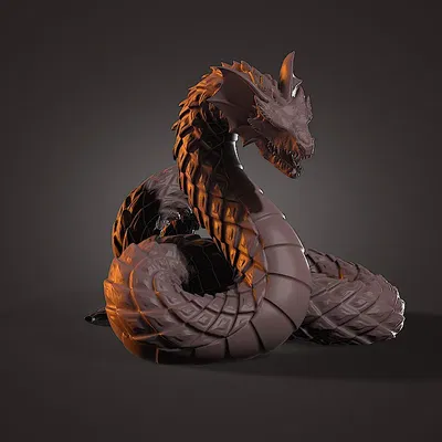 Nhân vật Basilisk không chân cho mô hình bàn chơi