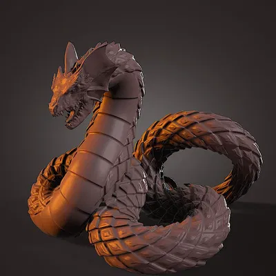 Nhân vật Basilisk không chân cho mô hình bàn chơi