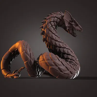 Nhân vật Basilisk không chân cho mô hình bàn chơi