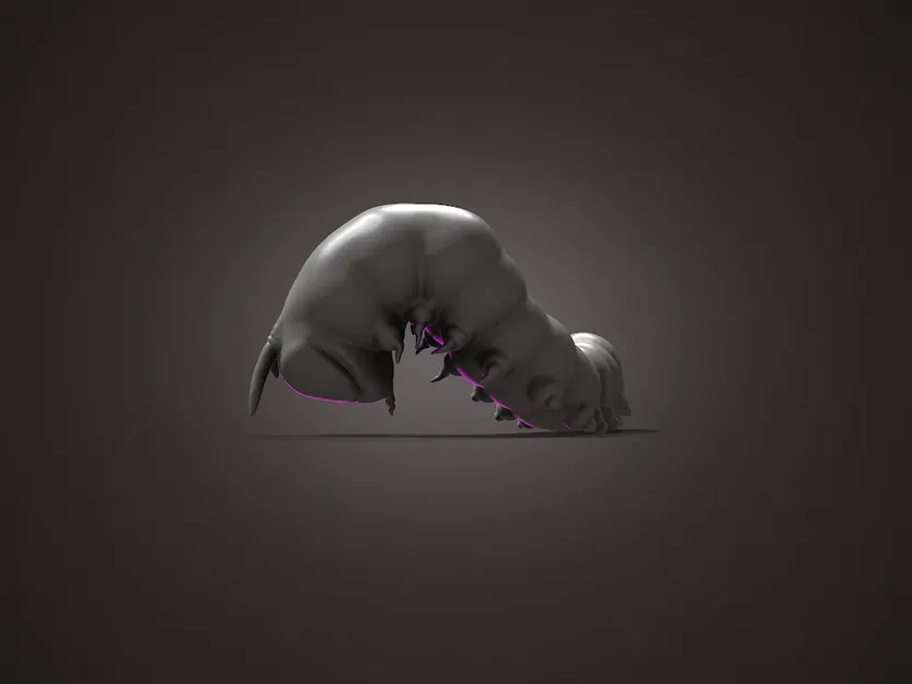 Sâu bướm dễ thương trong mô hình 3D - Image 5