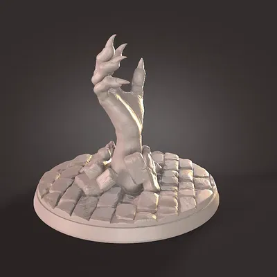 Biến thể tay 3D với thiết kế đá