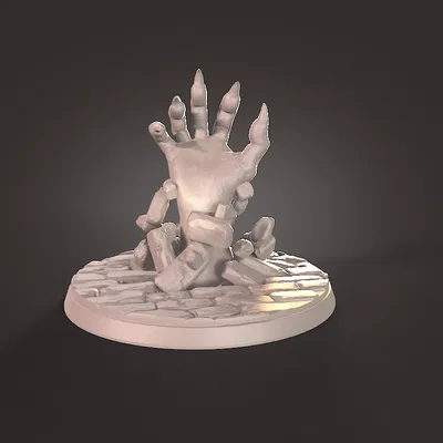 Biến thể tay 3D với thiết kế đá