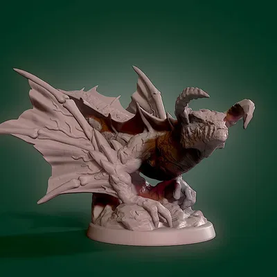 Rồng đang bò trên đá trong trò chơi bàn