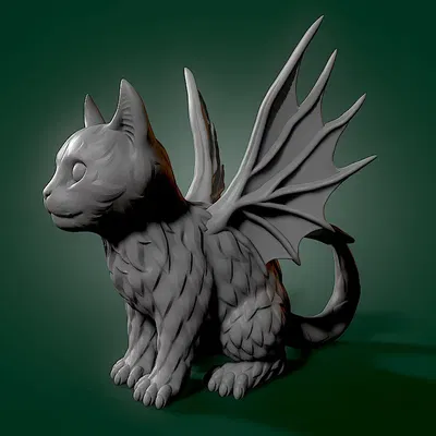 Mèo con quỷ dữ dễ thương từ địa ngục