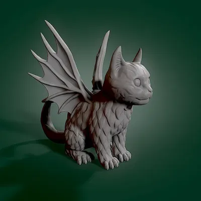 Mèo con quỷ dữ dễ thương từ địa ngục