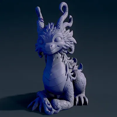 Rồng dễ thương 1 cho mô hình in 3D