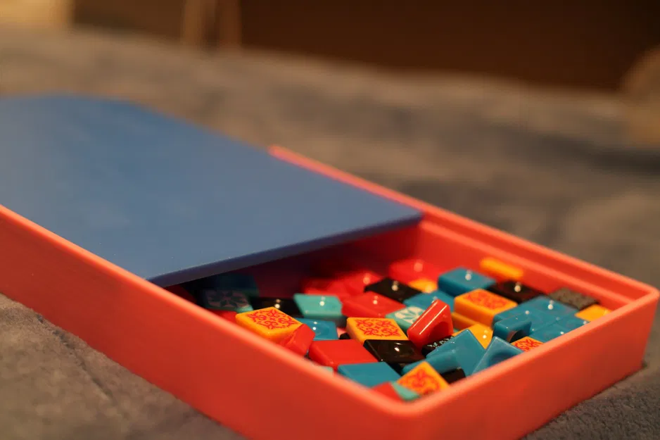 Hộp lưu trữ gạch Azul Mini với nắp làm bàn nhà máy - Image 2