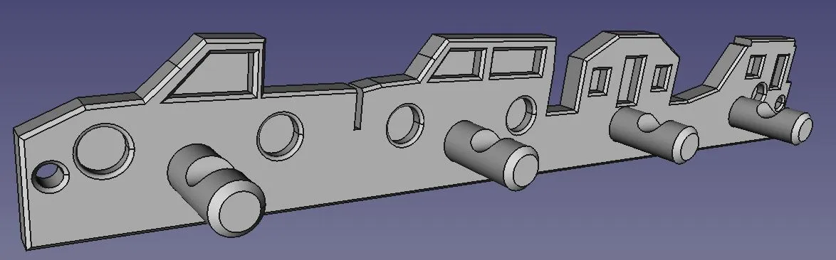 Móc treo chìa khóa đa năng cho 4 loại chìa khóa - Image 1