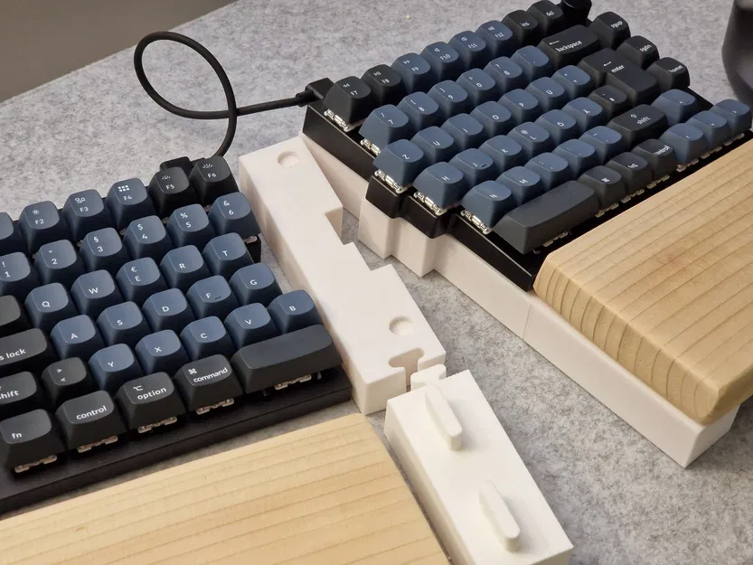 Bộ kit nâng cao Keychron Q11 với giá đỡ cổ tay gỗ - Image 1