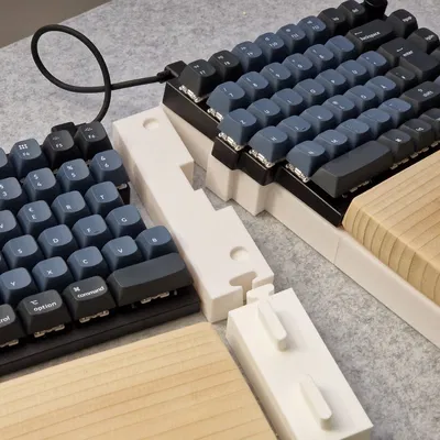 Bộ kit nâng cao Keychron Q11 với giá đỡ cổ tay gỗ