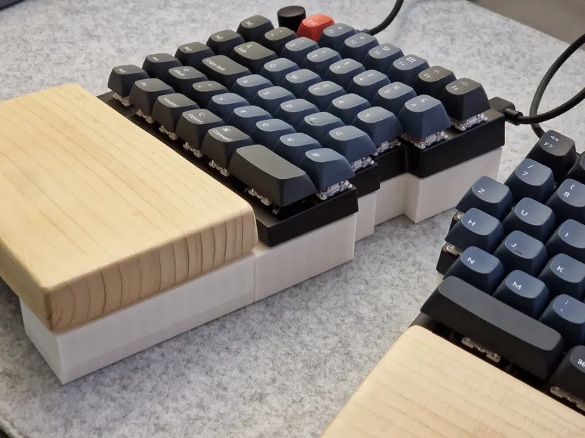 Bộ kit nâng cao Keychron Q11 với giá đỡ cổ tay gỗ - Image 3