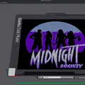 Biển hiệu Midnight Society (HueForge) cho bàn làm việc - Thumbnail 4