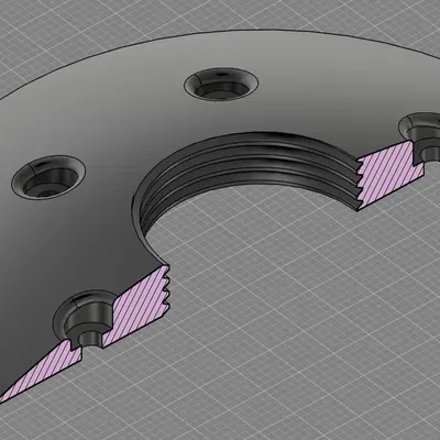Nắp đèn mặt trăng với ren M26