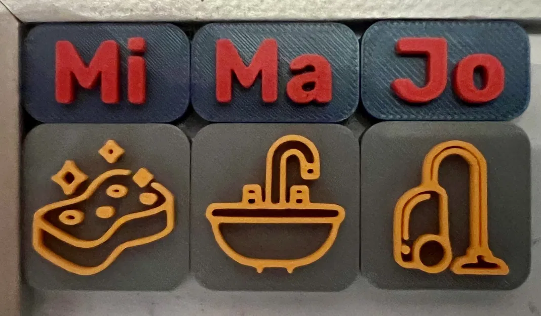 Bảng từ tính tổ chức công việc dọn dẹp nhà cửa - Image 1