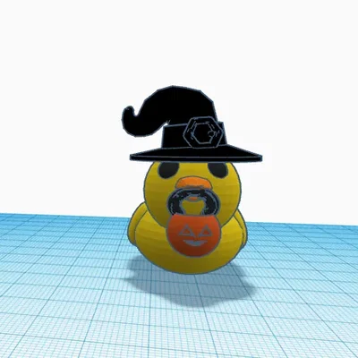 Cô phù thủy vịt đang đi xin kẹo