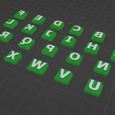 Con dấu chữ cái đa năng kích thước 1 cm