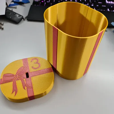 Hộp quà Giáng Sinh đa sắc màu in được