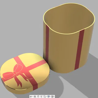 Hộp quà Giáng Sinh đa sắc màu in được