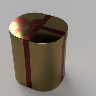 Hộp quà Giáng Sinh đa sắc màu in được