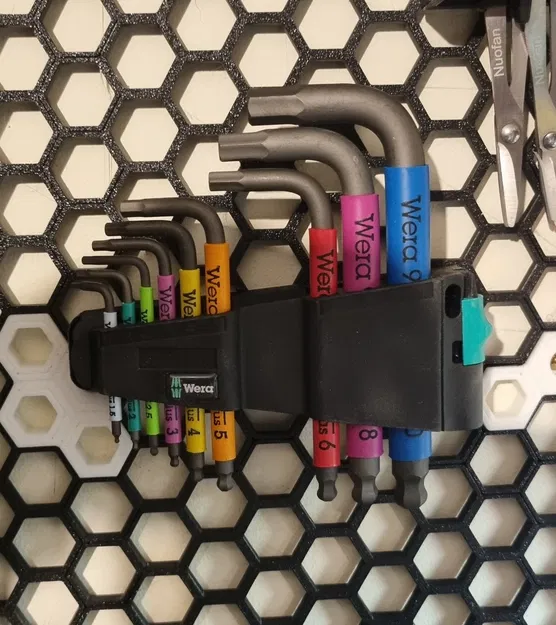Giá đỡ tường lưu trữ dạng tổ ong cho chìa khóa Allen Wera Hex... - Image 1