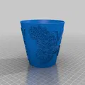 Chậu hoa nổi hình bướm in 3D cao 100mm - Thumbnail 2