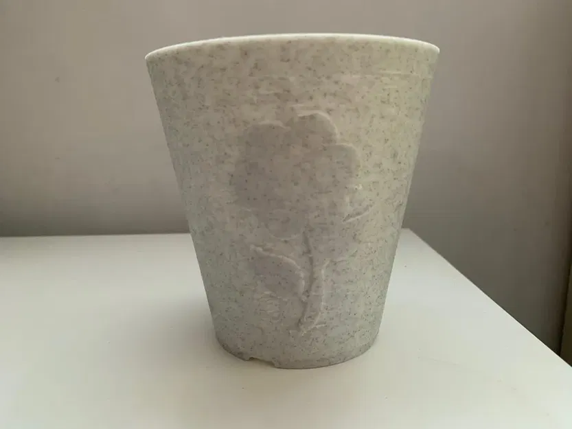 Chậu Hoa Khắc Nổi Cao 100mm - Image 2