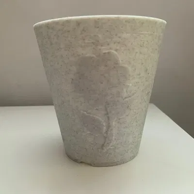 Chậu Hoa Khắc Nổi Cao 100mm