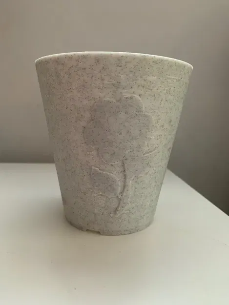 Chậu Hoa Khắc Nổi Cao 100mm - Image 3