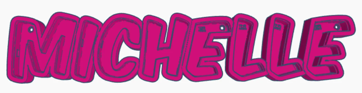 Đèn LED tên "MICHELLE" cho trẻ em - Image 1