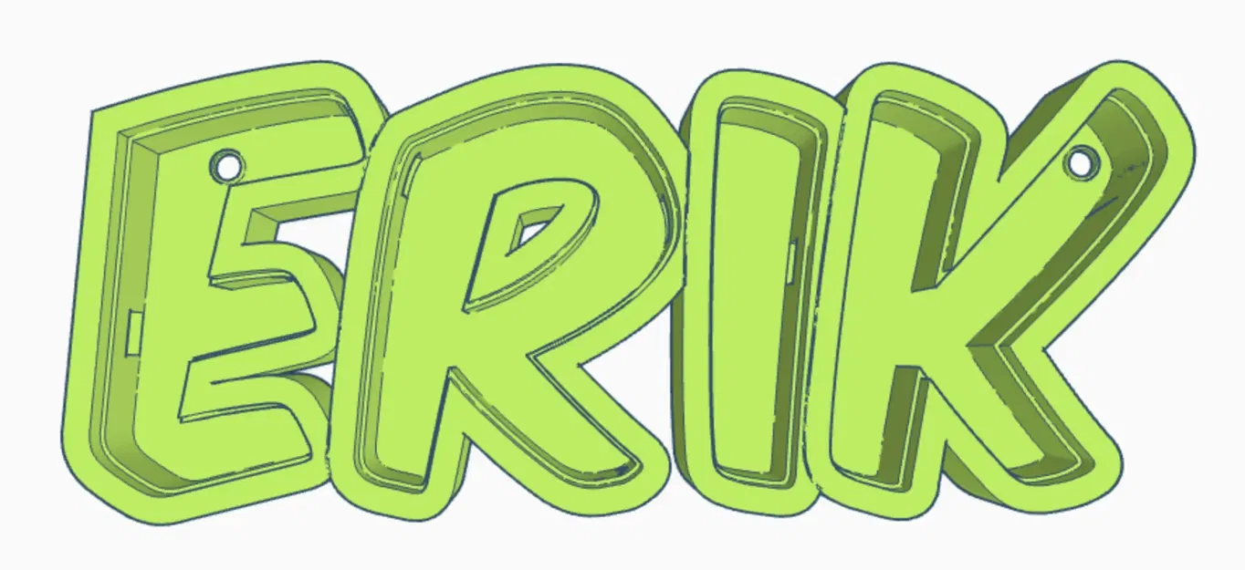 Đèn LED tên "ERIK" cho bé trai - Image 1