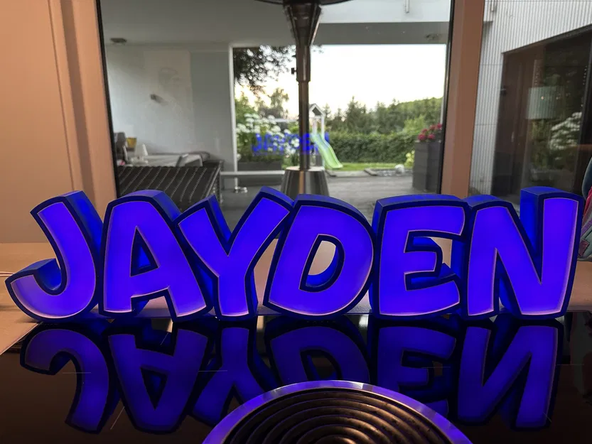 Đèn LED tên "JAYDEN" cho trẻ em trong phòng ngủ - Image 4