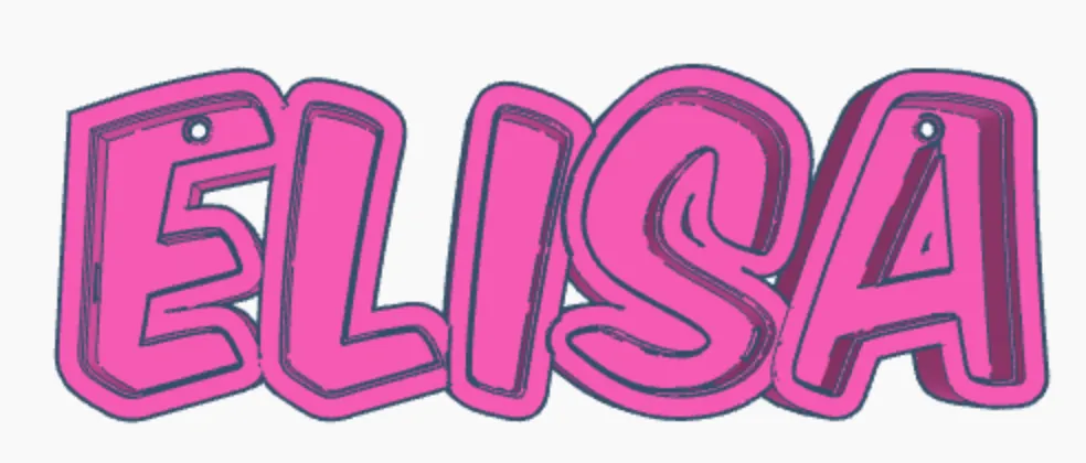 Đèn LED tên "ELISA" cho trẻ em - Image 1