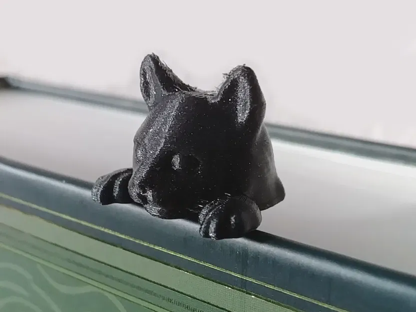 Dấu trang mèo dễ thương nhìn qua sách yêu thích - Image 2