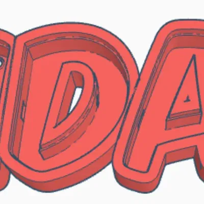 Đèn LED tên IDA in 3D cho trẻ em