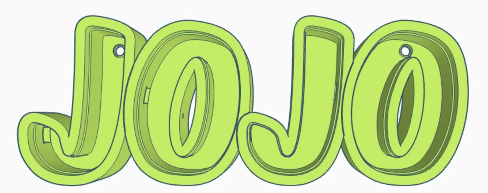 Đèn LED tên JOJO cho trẻ em - Image 1